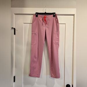 FIGS Yola Scrub Pants in Chalk Pink